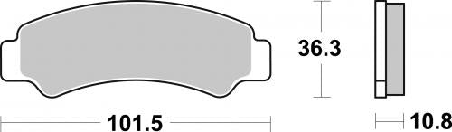SBS 986SI BRAKE PADS SINTER