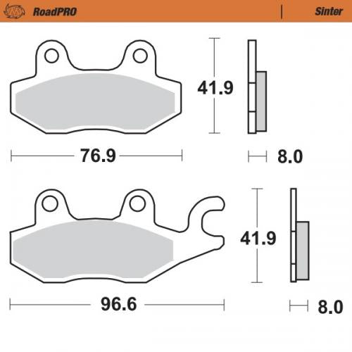 MOTO MASTER 402902, BRAKE PADS SINTER