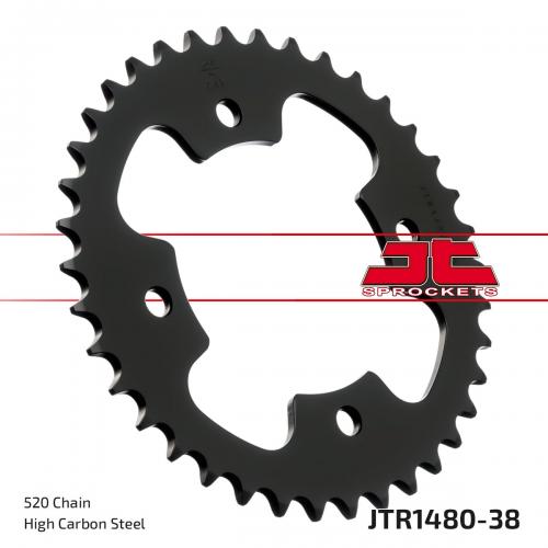 JT SPROCKETS REAR STEEL 38T, 520 JTR148038