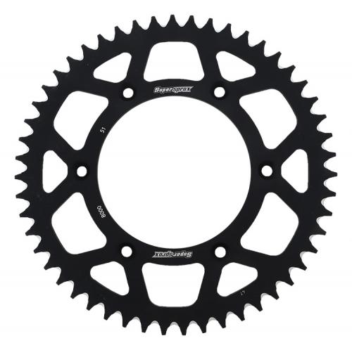 SUPERSPROX SUPERSPROX REAR ALU 51T, BLACK, 520 SU2800051B