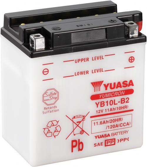 YUASA YB10L-B2 YUASA BATTERY & ACID PACK
