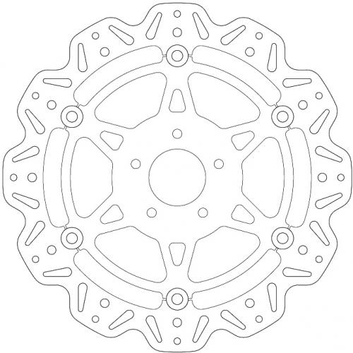 EBC BRAKE DISC VR856ORG EBC FLOATING DISC ORANGE HUB