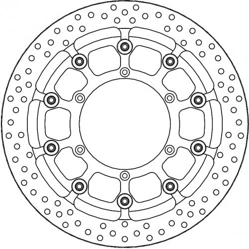 MOTO MASTER 116109, HALO T-FLOATER ALU DISC 320