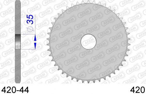 AFAM REAR ALU, BLANK, 420 AF342044