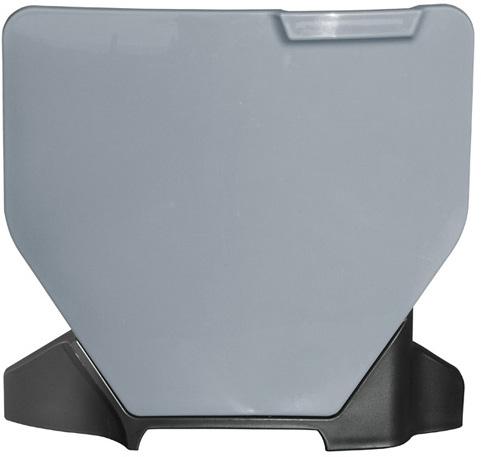 RTECH FRONT NUMBER PLATE QUANTUM GREY-BLACK