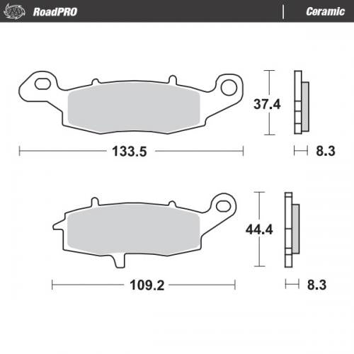 MOTO MASTER 404104, BRAKE PADS ORGANIC