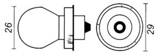 ELECTRICAL (10 PACK) 12V 25W SB25 P26S SCOOTER BULBS