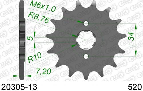 AFAM FRONT 13T, 520 AF12030513