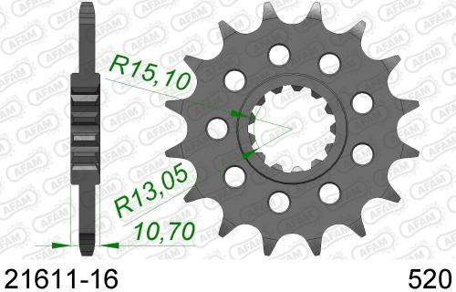AFAM FRONT 16T, 520 AF12161116