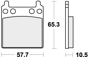 SBS 509H.HF BRAKE PADS ORGANIC