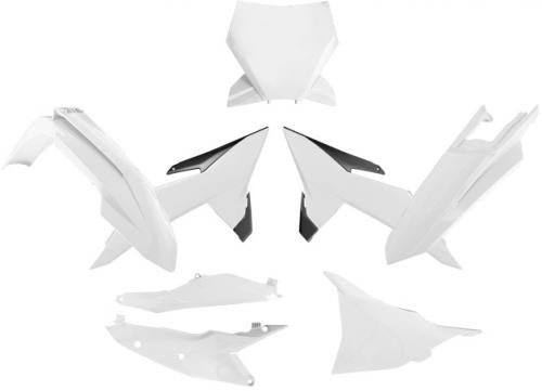 RTECH PLASTIC KIT 6 PCS KTM WHITE-BLACK RKITKTMBN0025