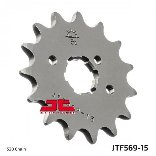 JT SPROCKETS FRONT STEEL 15T, 520 JTF056915