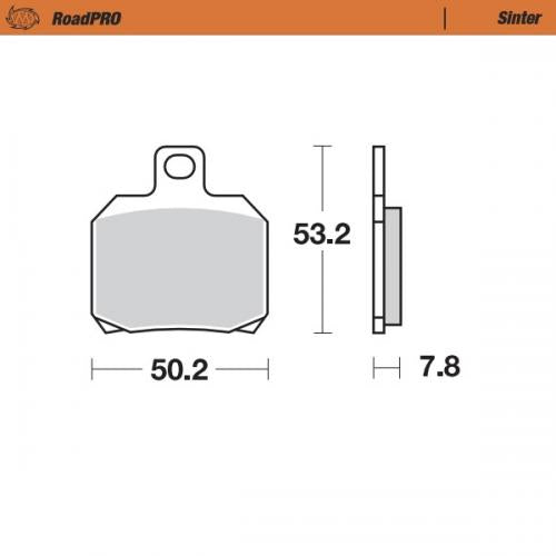MOTO MASTER 404802, BRAKE PADS SINTER