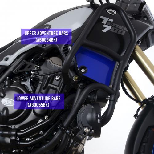 R&G ADVENTURE BARS, BLACK, LOWER 41217904