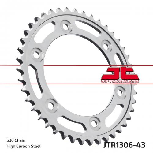 JT SPROCKETS REAR STEEL 43T, 530 JTR130643