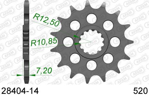 AFAM FRONT 14T, 520 AF12840414