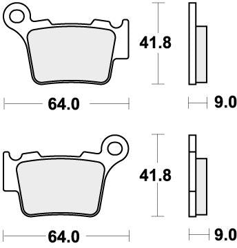 SBS 791RSI BRAKE PADS SINTER RACING