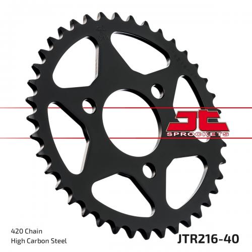JT SPROCKETS REAR STEEL 40T, 420 JTR021640