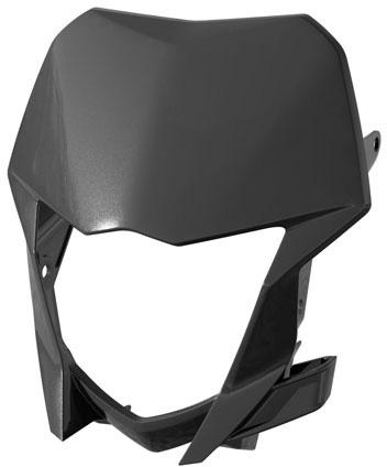 RTECH FRONT HEADLIGHT REPLACEMENT PLASTIC BLACK