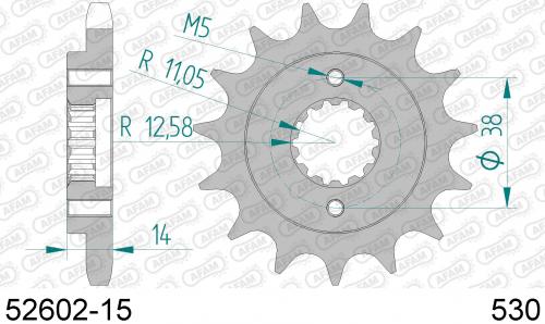 AFAM FRONT 15T, 530 AF15260215
