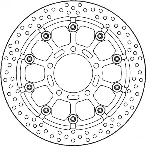 MOTO MASTER 116134, HALO T-FLOATER ALU DISC 300
