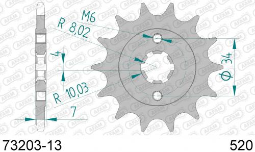 AFAM FRONT 13T, 520 AF17320313