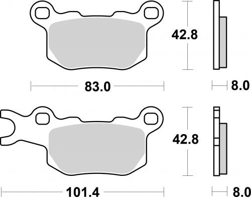 SBS 1002SI BRAKE PADS SINTER