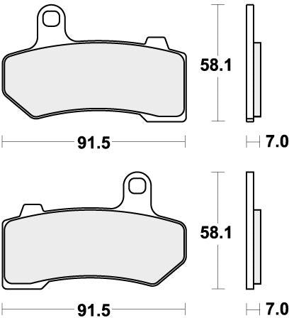 SBS 830H.HS BRAKE PADS SINTER