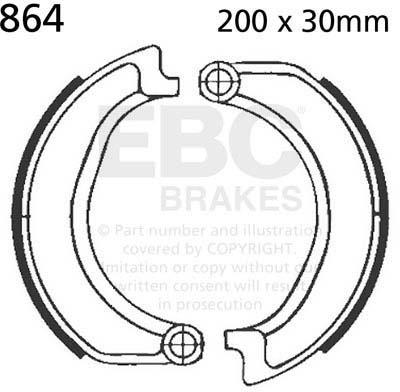 EBC 864 EBC BRAKE SHOES