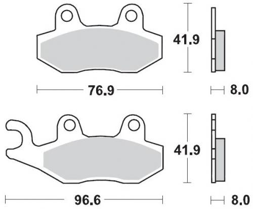 MOTO MASTER 091912, BRAKE PADS SINTER RACING GP