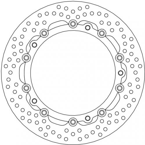 MOTO MASTER 113110, HALO FLOAT ALU OFFS. DISC 305