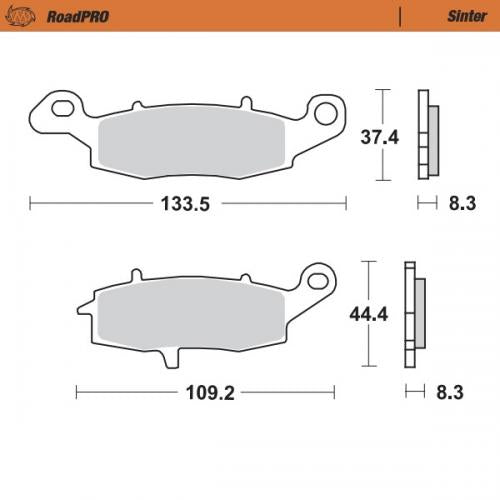 MOTO MASTER 404101, BRAKE PADS SINTER