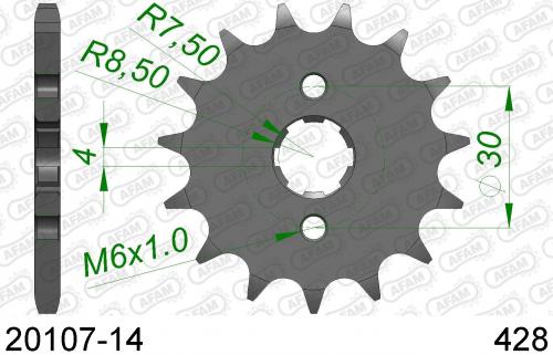 AFAM FRONT 14T, 428 AF12010714