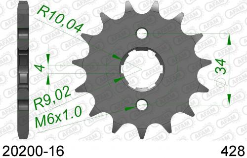 AFAM FRONT 16T, 428 AF12020016
