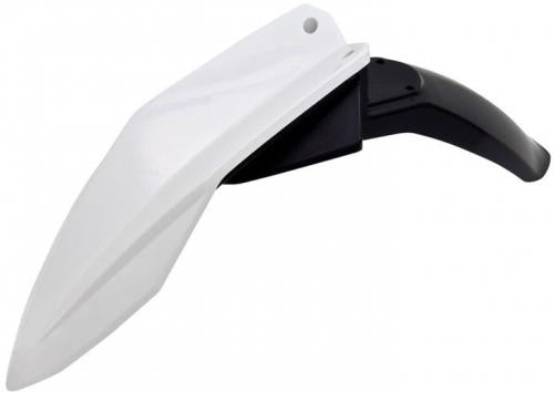 RTECH FRONT FENDER HUSQVARNA WHITE-BLACK (OE)