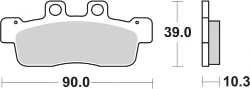 SBS 207CT BRAKE PADS ORGANIC