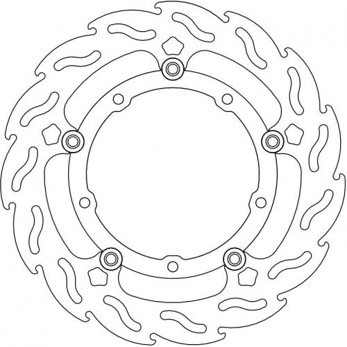 MOTO MASTER 112241, FLAME FLOATING ALU DISC 282