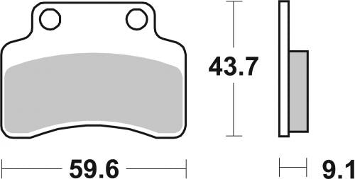 SBS 723HF BRAKE PADS ORGANIC