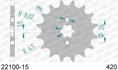 AFAM FRONT 15T, 420 AF12210015