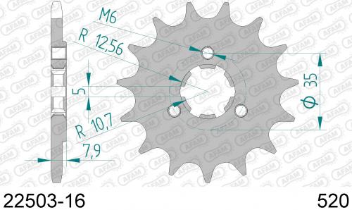 AFAM FRONT 16T, 520 AF12250316