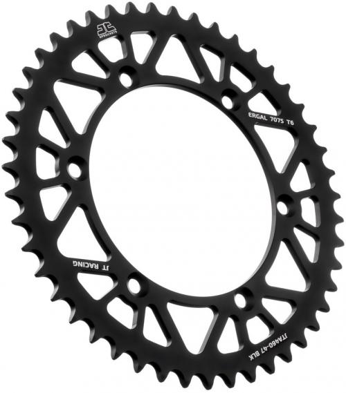 JT SPROCKETS REAR RACELITE ALU 47T BLACK, 520 JTA046047Z