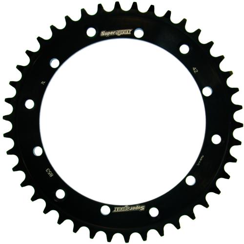 SUPERSPROX SUPERSPROX REAR STEEL 42T, BLACK, 520 SU485342B