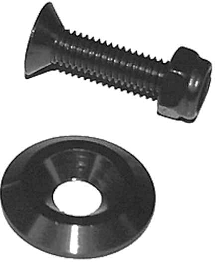 FASTENERS BLACK M6 X 25MM PANEL FASTENERS (8)