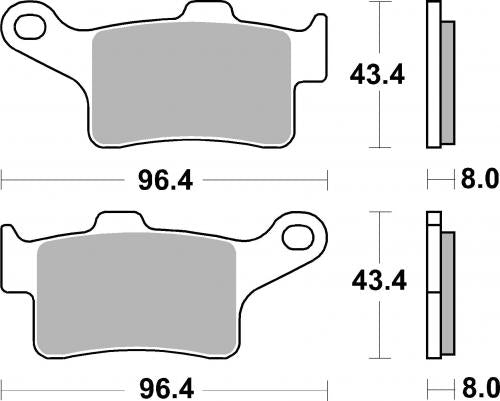 BREMBO 07GR88SA BRAKE PADS SINTER