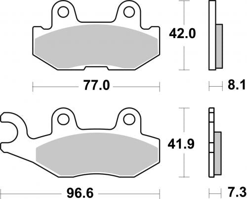 SBS 974SI BRAKE PADS SINTER