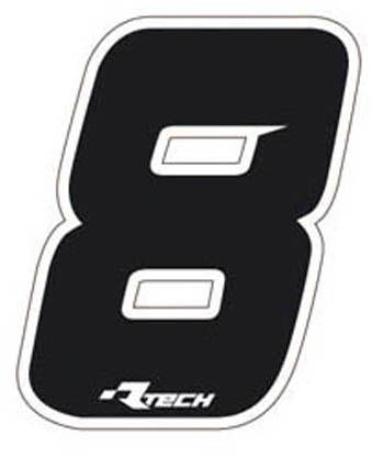 RTECH PVC NUMBER STICKERS SIZE 1-NR.8