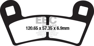 EBC FA657R SINTERED R DISC PAD SET