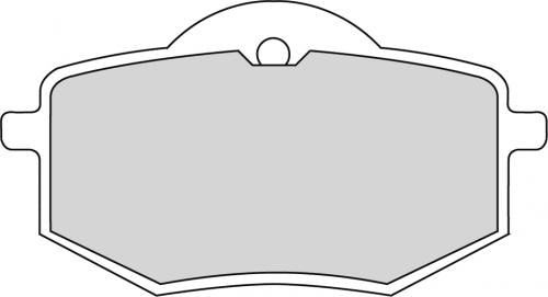 FERODO FDB591P BRAKE PADS ORGANIC
