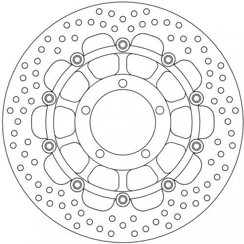 MOTO MASTER 113128, HALO FLOAT ALU OFFS. DISC 310
