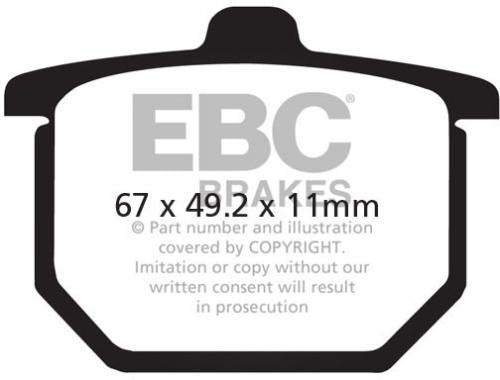 EBC FA 29V EBC SEMI SINTERED DISC PADS